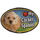 Dog Breed Image Magnet Oval Cocker Spaniel