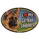 Dog Breed Image Magnet Oval German Shepherd