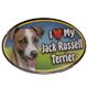 Dog Breed Image Magnet Oval Jack Russell