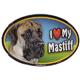 Dog Breed Image Magnet Oval Mastiff