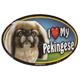 Dog Breed Image Magnet Oval Pekingese