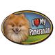 Dog Breed Image Magnet Oval Pomeranian