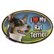 Dog Breed Image Magnet Oval Rat Terrier