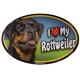 Dog Breed Image Magnet Oval Rottweiler