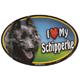 Dog Breed Image Magnet Oval Schipperke