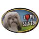 Dog Breed Image Magnet Oval Shih Tzu