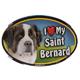 Dog Breed Image Magnet Oval Saint Bernard