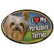 Dog Breed Image Magnet Oval Yorkshire Terrier