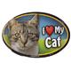 Cat Image Magnet Oval Tabby