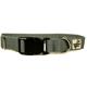 Bamboo Dog Collar Small in Pebble Gray