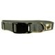 Bamboo Dog Collar Large in Pebble Gray