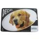 Oval Vinyl Dog Decal Golden Retriever Picture