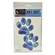 5-inch Decal Blue Chrome Dog Paw Print