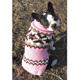 Handmade Dog Sweater Wool Aspen Pink Medium