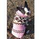 Handmade Dog Sweater Wool Aspen Pink Large