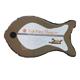 Neoprene Fish Sleeper Cat Bed Tan