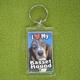 Plastic Keyring Basset Hound