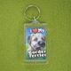 Plastic Keyring Border Terrier