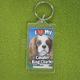 Plastic Keyring Cavalier King Charles