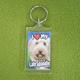 Plastic Keyring Labradoodle
