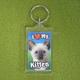 Plastic Keyring Kitten Siamese