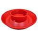 Mason Jar Bird Feeder Base Red