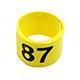 Poultry Numbered Leg Bandette Yellow size 7 (single band)