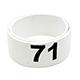 Poultry Numbered Leg Bandette White size 12 (single band)