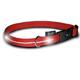 Visiglo Red LED Illuminated Large Dog Collar 16 to 26 inch