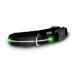 Visiglo Black LED Illuminated Medium Dog Collar 13 to 20-in.