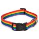 Rainbow Pride Adjustable Dog Collar 14 to 20-inch