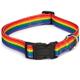 Rainbow Pride Adjustable Dog Collar 10 to 16-inch