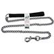 Chain Lead 4ft with Black Handle 3.0mm links Dog Leash