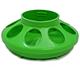 Plastic Mason Jar Baby Chick Feeder Base Green