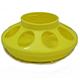 Plastic Mason Jar Baby Chick Feeder Base Yellow