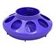 Plastic Mason Jar Baby Chick Feeder Base Purple