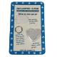 Reflex Large Heart Reflecting Dog Tag Clear