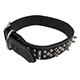 Circle T Leather Dog Collar Oak Spike 22 Black