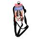 Adjustable Medium Dog Harness 3/4-inch Black Nylon