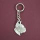 Pewter Key Chain I Love My Boxer Cropped Ears