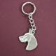 Pewter Key Chain I Love My Great Dane