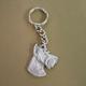 Pewter Key Chain I Love My Schnauzer