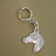 Pewter Key Chain I Love Horses