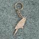 Pewter Key Chain I Love Parakeets