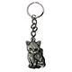 Pewter Key Chain I Love My Kitty Painted