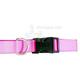 Nylon Dog Collar Adjustable 1-inch Neon Pink