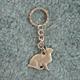 Pewter Key Chain I Love My Burmese