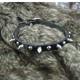 Spiked Dog Collar Black 12 x 3/8 inch