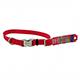 Titan Medium Red Nylon Adjustable Dog Collar