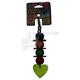 Acrylic Bird Toy Heart Kabob Small
